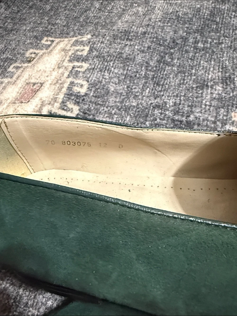 Giorgio Brutini Dark Green Suede Loafers